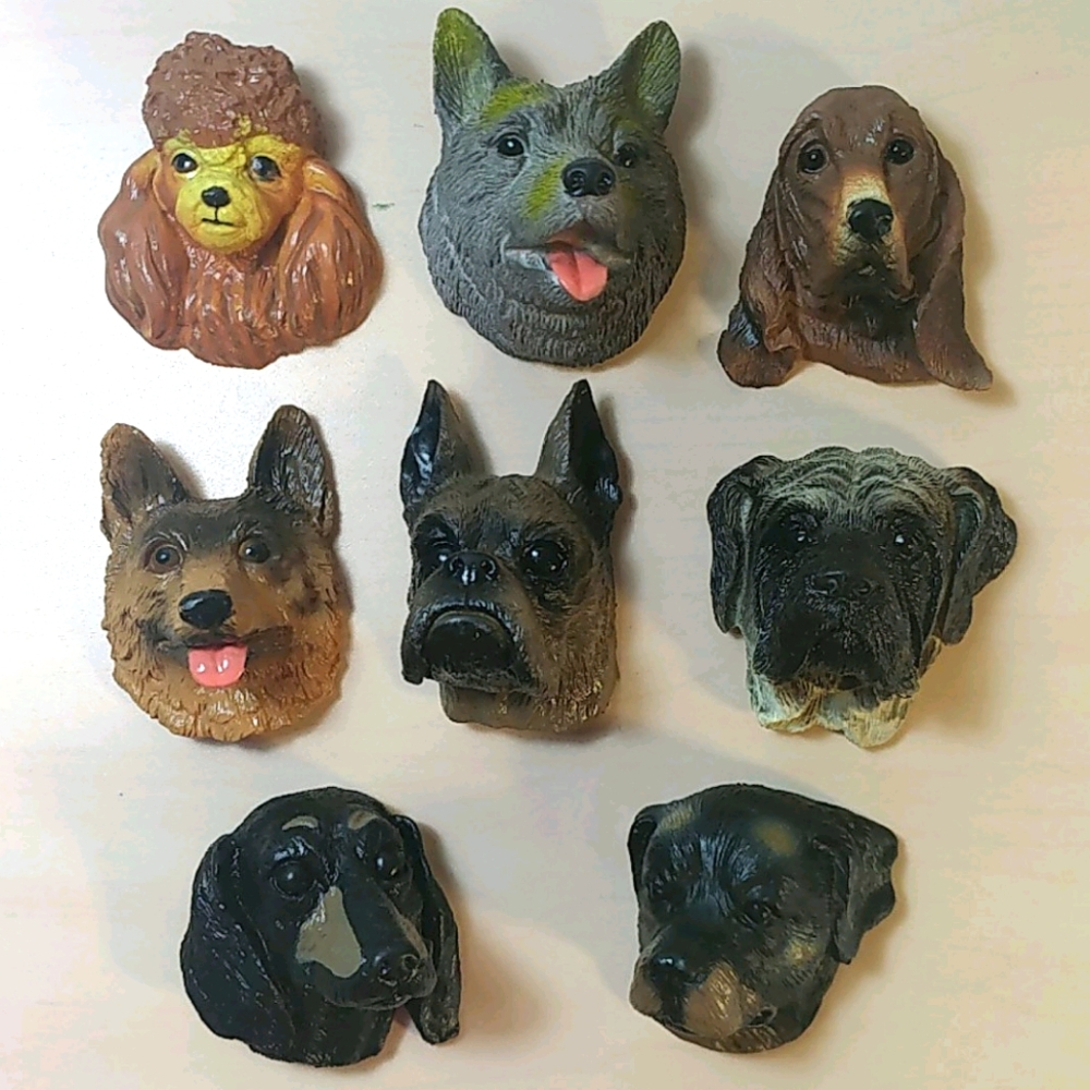 Soft plastic dog finger puppets - Never used!